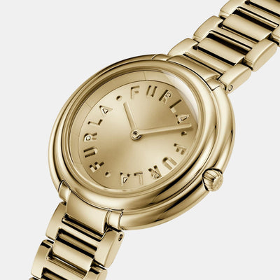 Furla Heritage Women Quartz Gold Dial Analog Stainless Steel Watch WW00032005L2