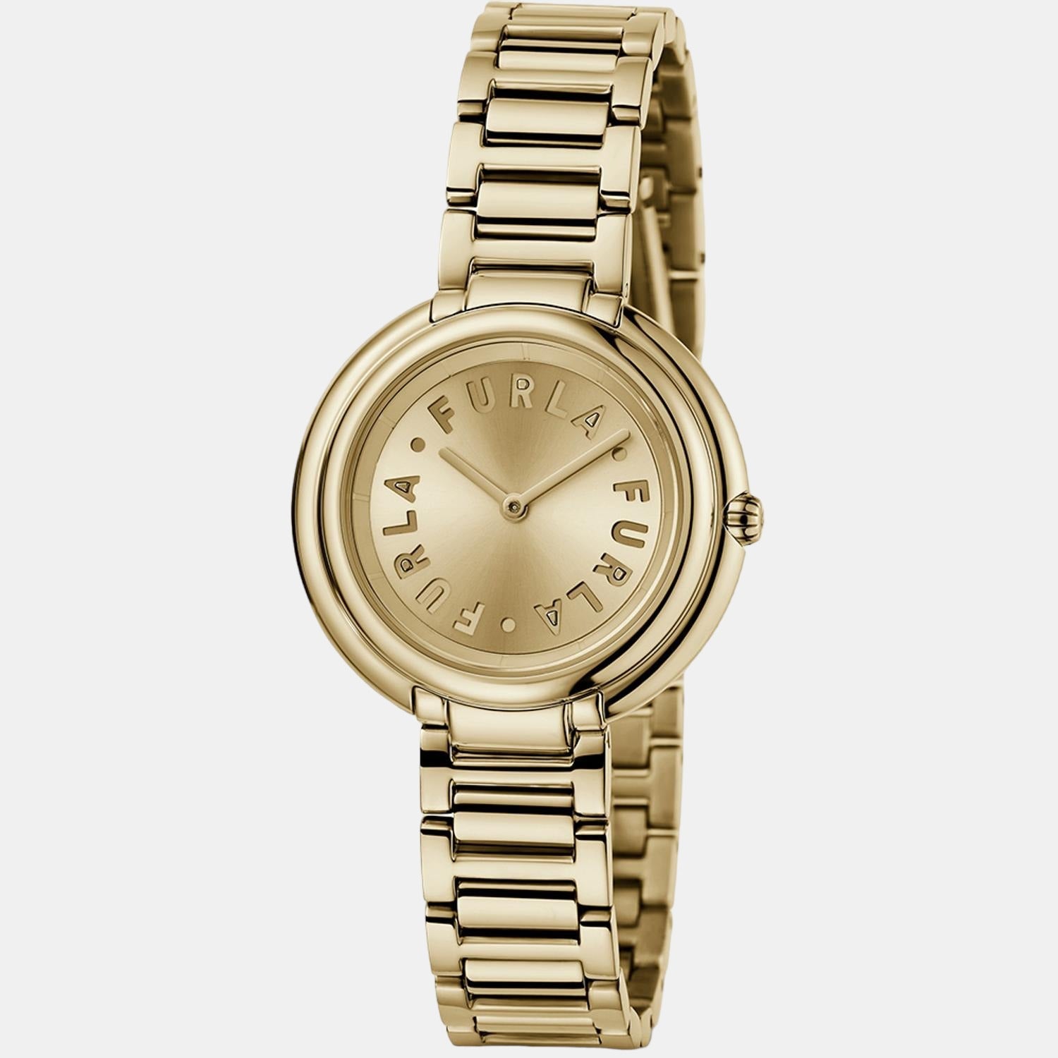 Furla Heritage Women Quartz Gold Dial Analog Stainless Steel Watch WW00032005L2