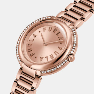 Furla Heritage Women Quartz Rose Gold Dial Analog Stainless Steel Watch WW00032009L3