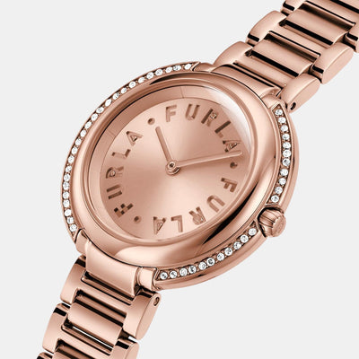 Furla Heritage Women Quartz Rose Gold Dial Analog Stainless Steel Watch WW00032009L3