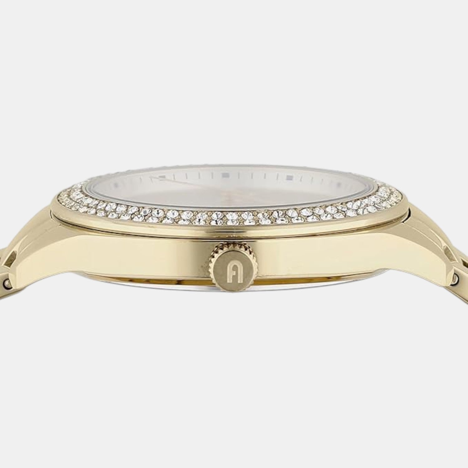 Furla Athleisure Women Quartz Champagne Dial Analog Stainless Steel Watch WW00038003L2
