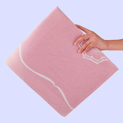 Suede Anti-Slip Yoga Mat With Alignment Lines