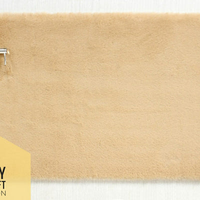 Luxury Bathroom Rug Mats, super soft anti slip bath mats, super absorbent bathroom rug -  Rabbit fur, Light tones