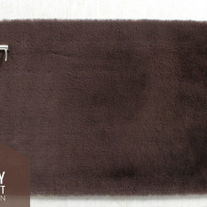 Luxury Bathroom Rug Mats, super soft anti slip bath mats, super absorbent bathroom rug -  Rabbit fur, Dark tones