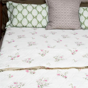 Cotton Bedsheet + AC Blanket Combo Pack - (Combo 13 - Valley Pink + Amsterdam Valley Pink)