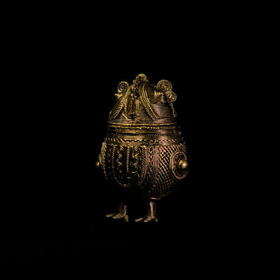 Handmade Dhokra Owl Box