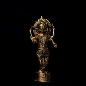 Handmade Dhokra - Standing Maa Laxmi on Base