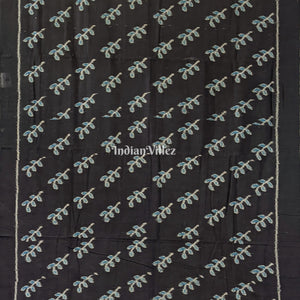 Black Odisha Ikat Sambalpuri Pure Cotton Saree