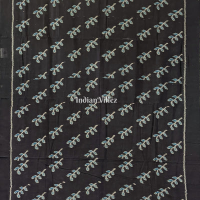 Black Odisha Ikat Sambalpuri Pure Cotton Saree