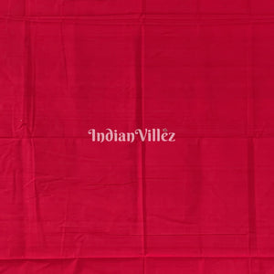 Maroon Flower Design Sambalpuri Pure Cotton Saree