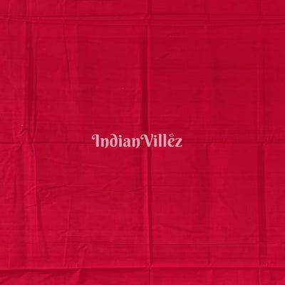 Maroon Flower Design Sambalpuri Pure Cotton Saree