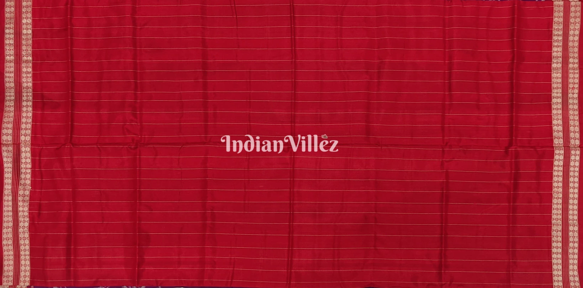 Purple Red Tribal Body Anchal Sambalpuri Silk Saree