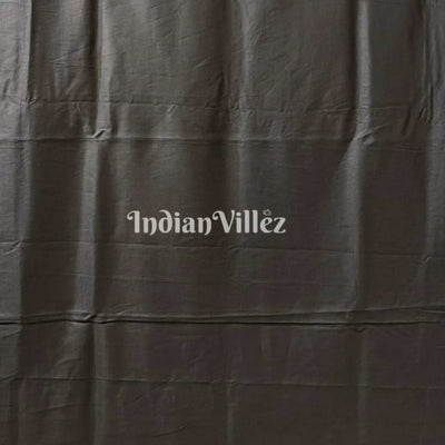 Black Single Line Pattachitra Saree