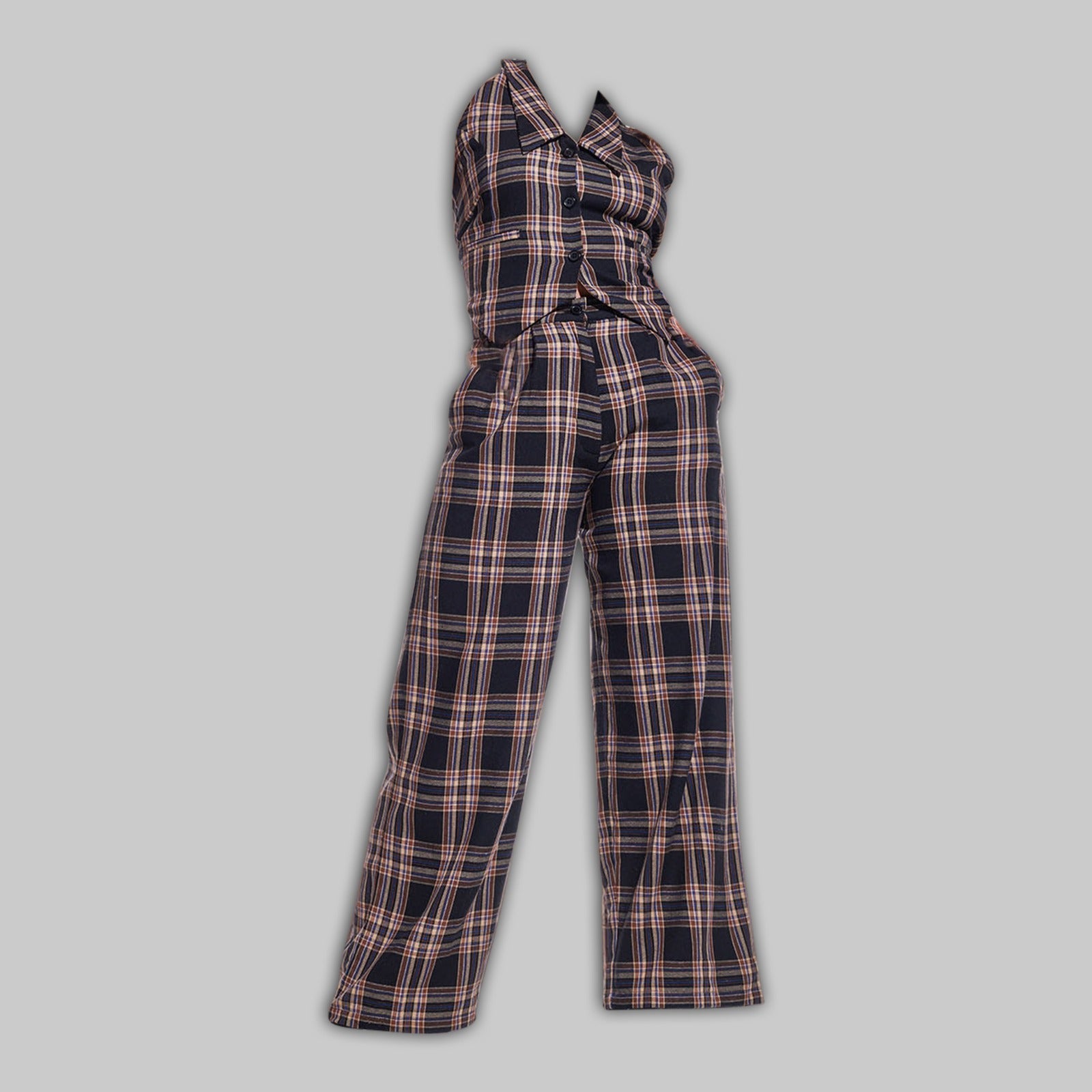 Brown Waistcoat & Pant Combo