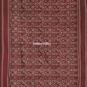 Coffee Pochampally Ikat Silk Saree