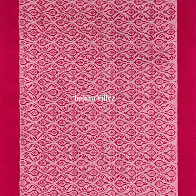 Baby Rani Pink Dual Tone Pochampally Ikat Silk Saree