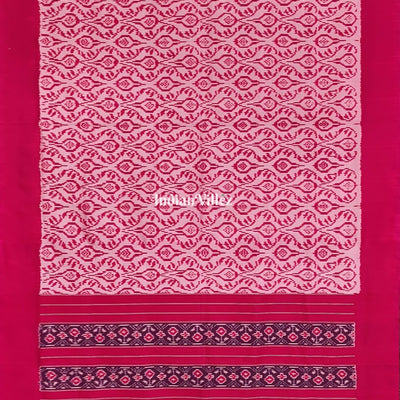 Baby Rani Pink Dual Tone Pochampally Ikat Silk Saree
