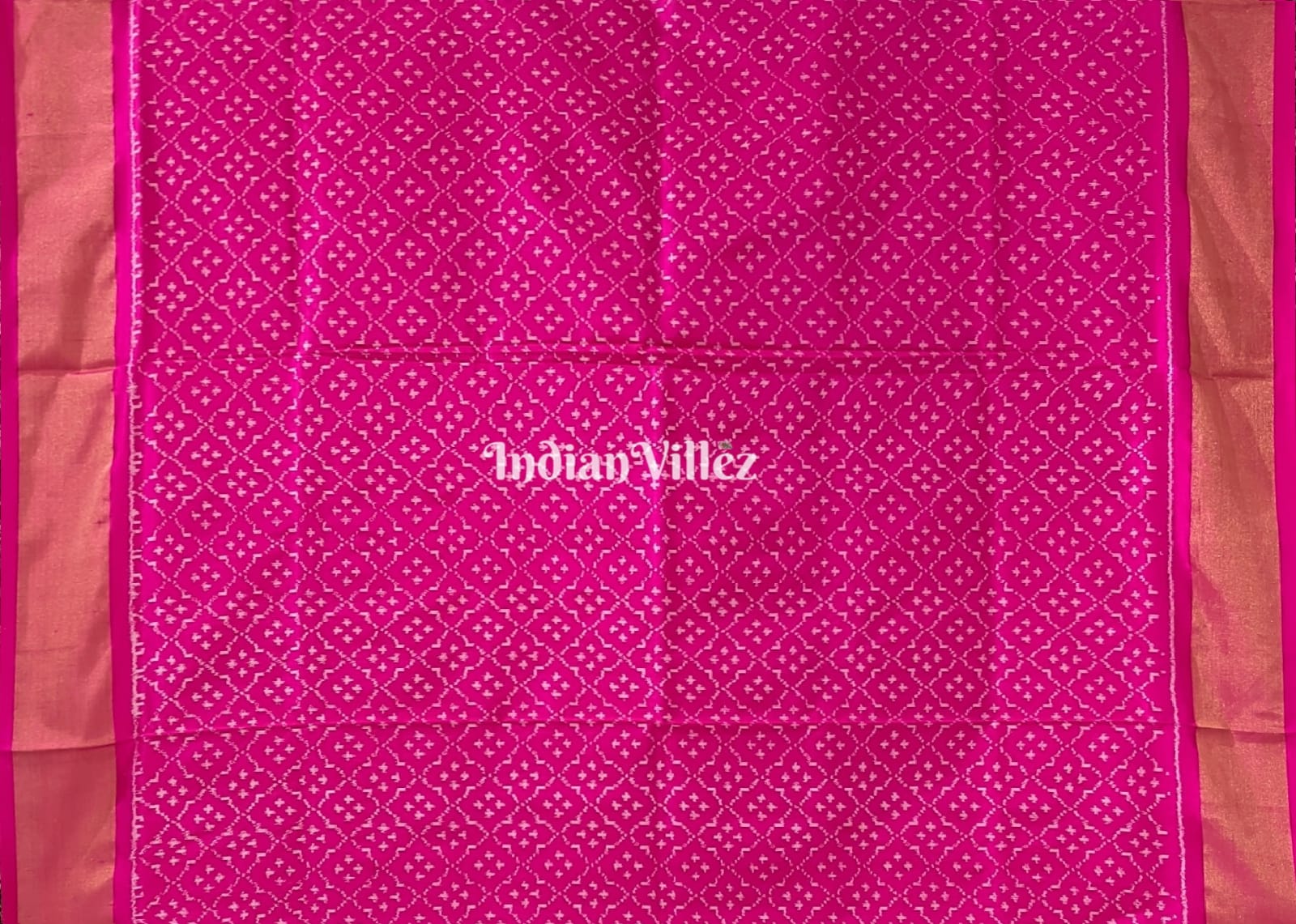 Pink Dual tone Pochampally Ikat Silk Saree