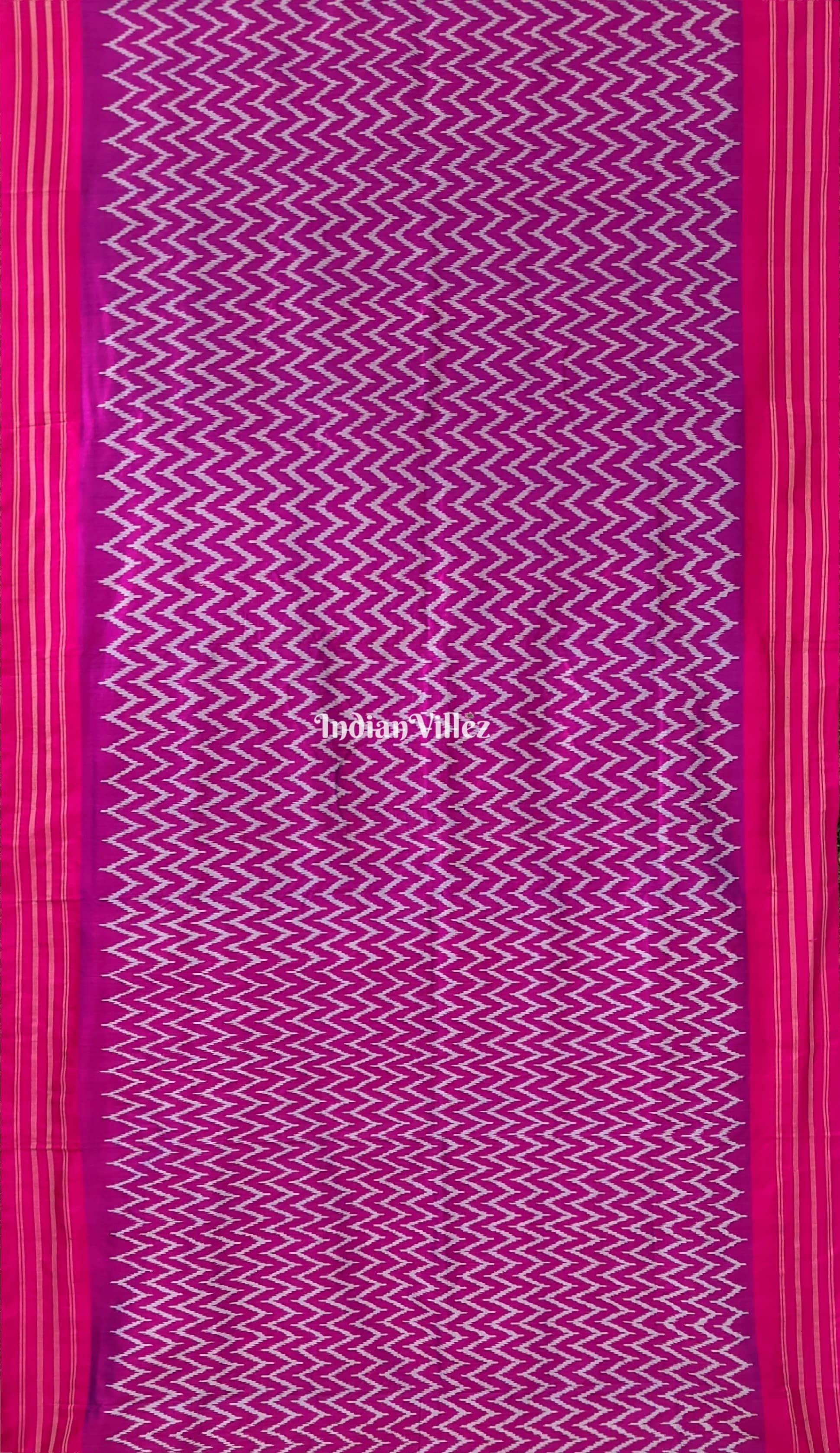 Purple Dual Tone Pochampally Ikat Silk Saree
