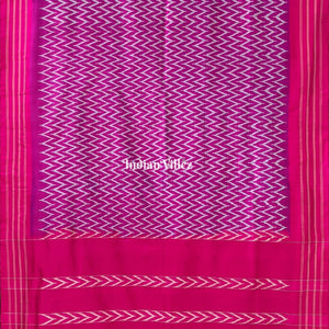 Purple Dual Tone Pochampally Ikat Silk Saree
