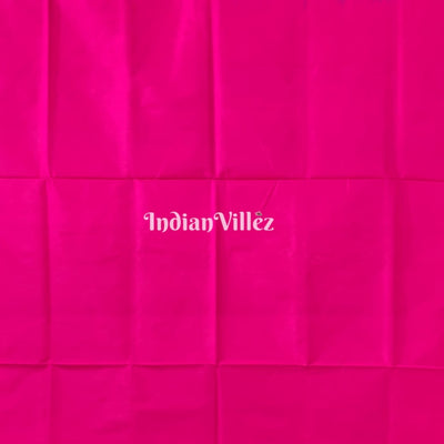 Blue Colour With Pink Anchal Pochampally Ikat Silk Saree