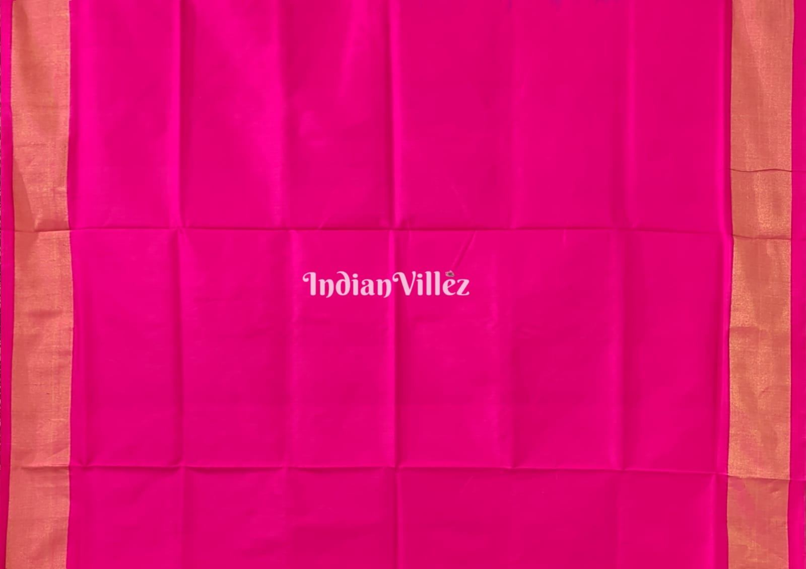 Blue Colour With Pink Anchal Pochampally Ikat Silk Saree