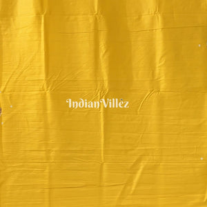 Lemon Yellow Ramayana Theme Pattachitra Saree