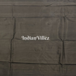 Black Banarasi Katan Saree with Golden Sunflower Design