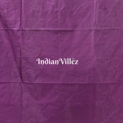 Wine Color Tribal Themed Hand-Painted Pattachitra Saree