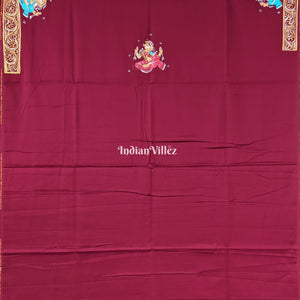 Krishna bansuri  Pattachitra Kurti Cotton Dress Material