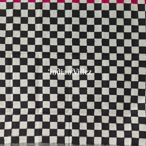 White Pink Pasapali Sambalpuri Ikat Silk Saree