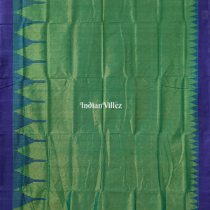 Rama Green Phoda Kumbha Sambalpuri Cotton Tissue Saree