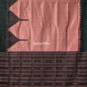 Pink Dual Tone Sambalpuri Cotton Tissue Saree