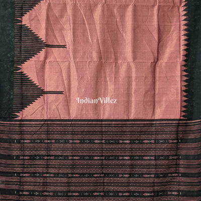 Pink Dual Tone Sambalpuri Cotton Tissue Saree