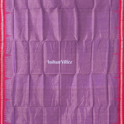 Purple Dual Tone Sambalpuri Cotton Tissue Saree