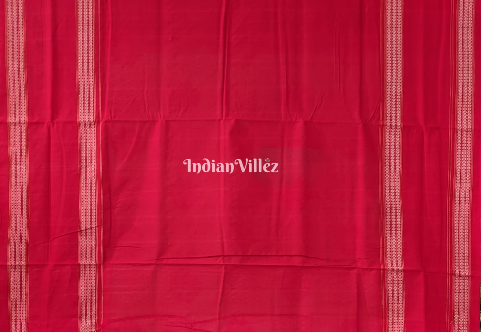 Off White Pure Sambalpuri Cotton Saree Border With Animal and Flower