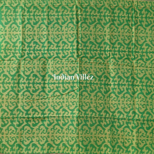 Green Odisha Ikat Sambalpuri Pure Cotton Saree