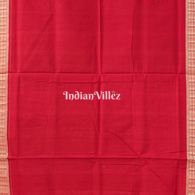 Black Odisha Ikat Sambalpuri Pure Cotton Saree