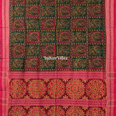 Odisha Ikat 6 Kothi Sambalpuri Pure Cotton Saree