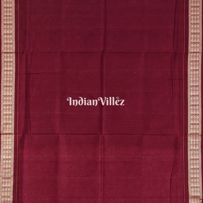 Pink Flora Motif Sambalpuri Cotton Saree