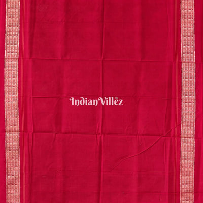 Green Odisha Ikat Sambalpuri Pure Cotton Saree With Fish Motif