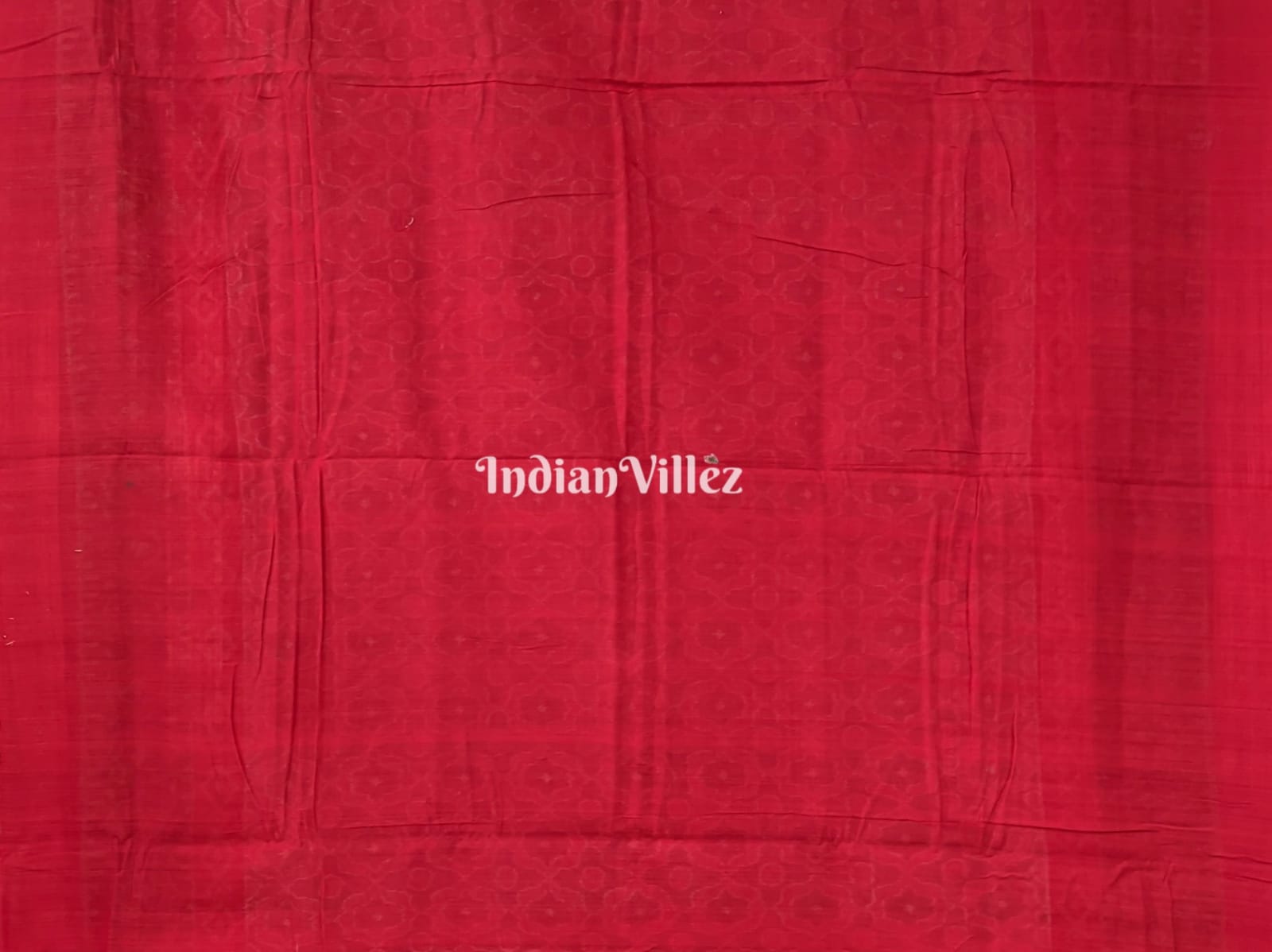 Red Black Sambalpuri Ikat Cotton Saree