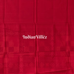 Red Yellow Pasapalli Theme Sambalpuri Cotton Saree