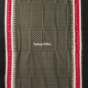 Green Sambalpuri Cotton Saree