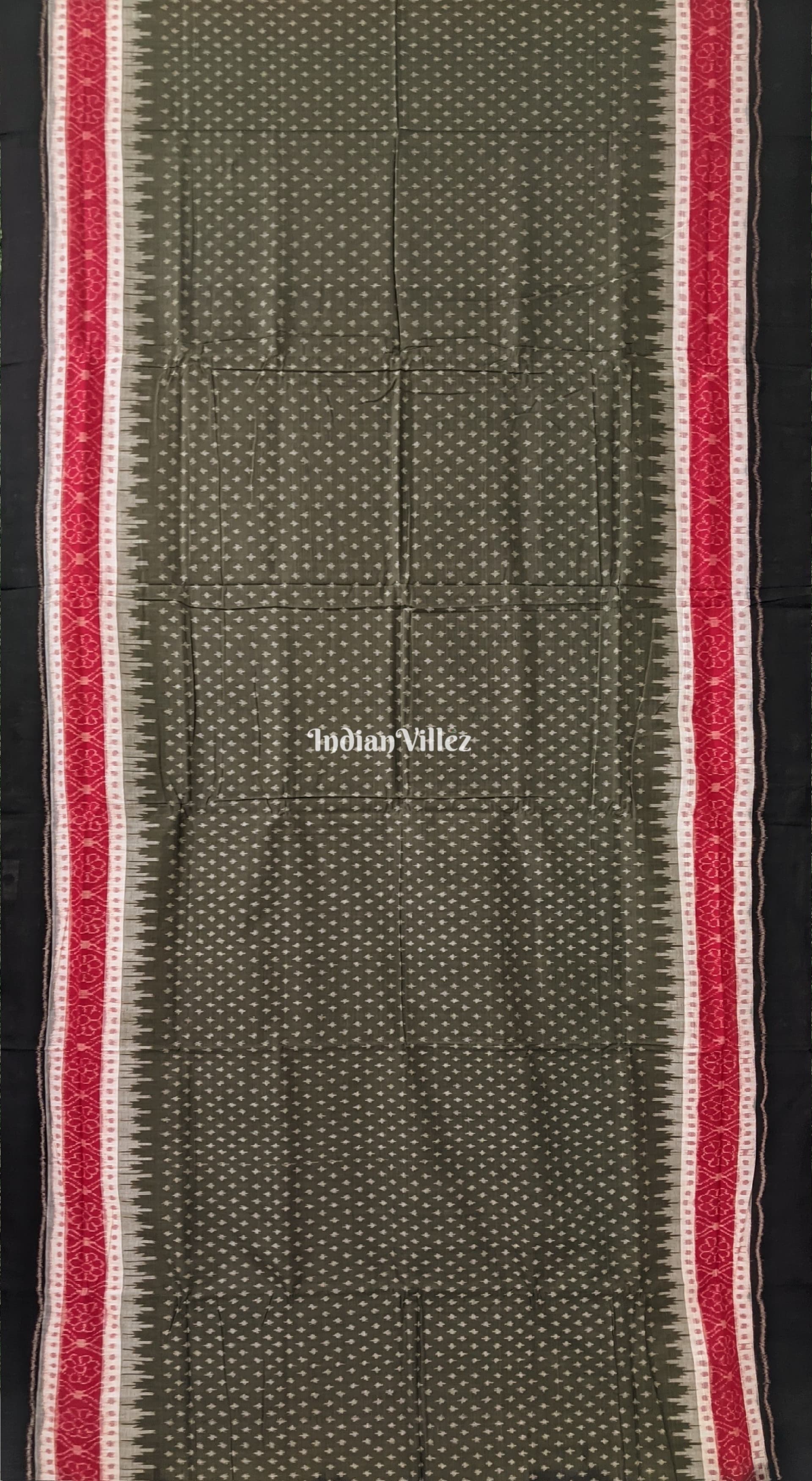 Green Sambalpuri Cotton Saree