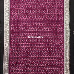 Wine Pure Sambalpuri Cotton Saree