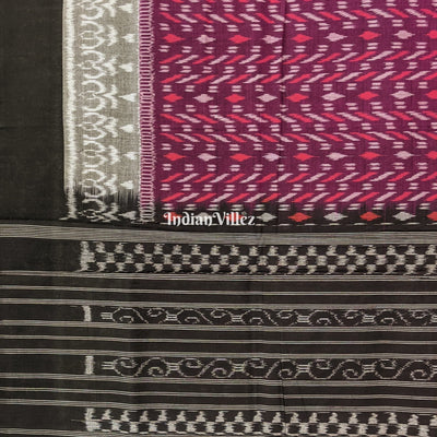 Wine Pure Sambalpuri Cotton Saree