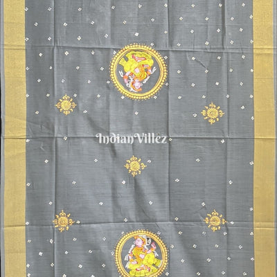 Nartaki Theme Patachitra Chanderi Dupatta