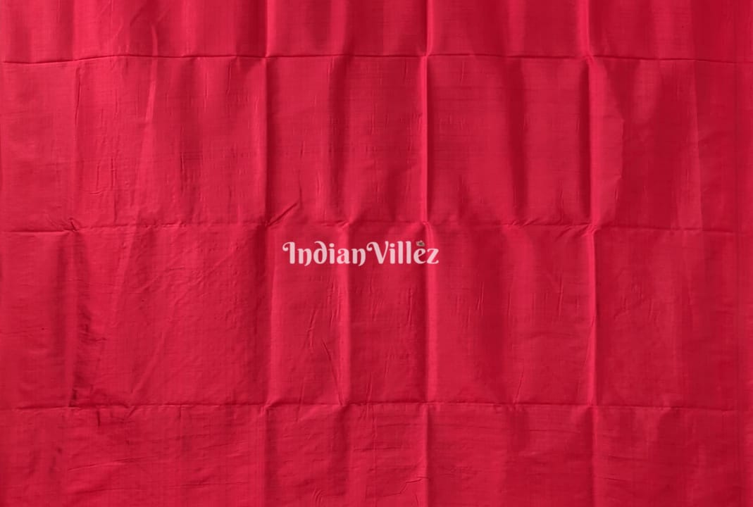 Red Maroon Village Theme Designer Contemporary Silk Saree