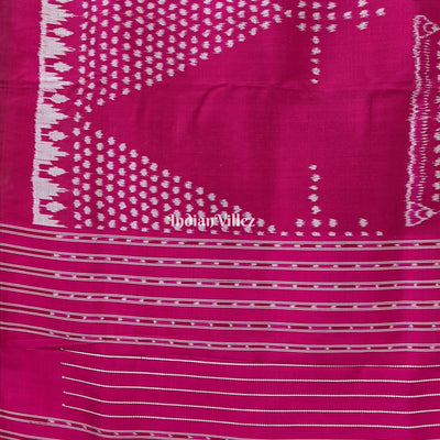 Maroon Elephant Designer Contemporary Silk Saree with Tribal motif